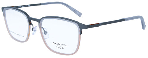 Morel - ÖGA - 10123O GO04  Brillenfassung aus Metall/Acetat in Weiß/Grau 53/20