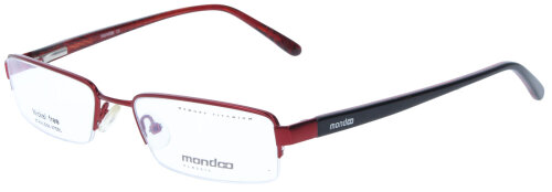 Klassische Damen - Brillenfassung MONDOO Nylor 7509 C2 in Schwarz-Rot 51/18