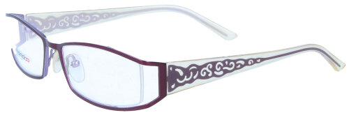 Stylische Damen - Brillenfassung MONDOO Nylor 5071 in Bordeaux - Lila 54/18-135