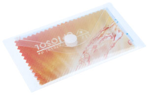 Microfasertuch von Optosol für Brillenreinigung 16,5 x 14 cm