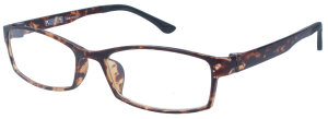 Schicke Brille "MAXI" in Braun aus flexiblem TR-90 Material mit individueller Stärke