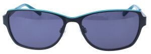 Moderne "NICOLE" in Schwarz-Blau mit Sonnenschutz aus Edelstahl