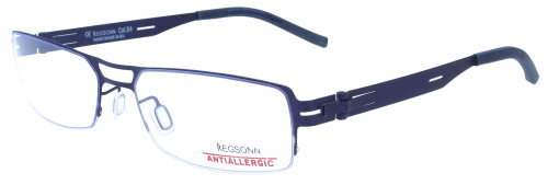 Stylische Brillenfassung REGSONN MOD. 2258 Col. 84 in Blau mit Federscharnier