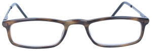 Dezente Halb-Lesebrille "Helsinki" in Havanna mit hochwertigem Federscharnier und braunem Beutel + 2,00 dpt