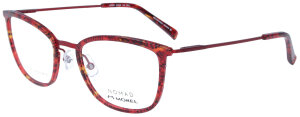 Morel - NOMAD 40089 RR11 Brillengestell mit Federscharnier aus Acetat in Rot - Schwarz