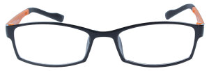 Schicke Brille "MAXI" in Orange aus flexiblem...