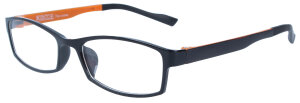 Schicke Brille "MAXI" in Orange aus flexiblem TR-90 Material mit individueller Stärke