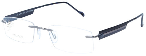 Randlose Damen - Brillenfassung STEPPER SI-6727 F15 in Schwarz 50/18 - Titan
