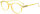Transparente Kunststoff-Fertiglesebrille in sommerlichem Gelb mit Federscharnier "Tropic"