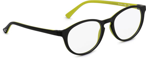MILO & ME Kinder- / Jugendbrille KIM 85062 19 in Schwarz/Neongrün aus flexiblem Kunststoff inkl. Zubehör