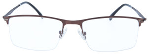 Elegante Nylor-Brille ACCARDO in Braun aus Metall mit individueller Stärke