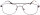 Metall-Brille DIETER in Braun mit großem Blickfeld, Doppelsteg und individueller Stärke