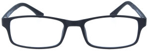 Leichte klassische Kunststoff-Brille LASSE in Schwarz mit individueller Stärke