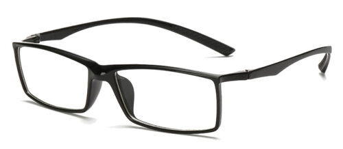 Klassische Brille MALTE in Schwarz Glänzend aus robustem Kunststoff mit individueller Stärke