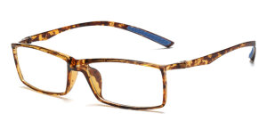 Klassische Brille MALTE in Braun aus robustem Kunststoff...