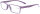 Klassische Fertiglesehilfe aus violettem Kunststoff "Filigran" inkl. passendem Stecketui