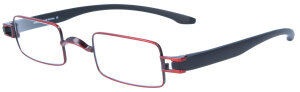 Klassische Brille ECKI in Rot aus Metall-Kunststoff mit individueller Stärke