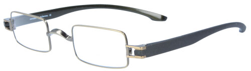 Klassische Brille ECKI in GOLD aus Kunststoff mit individueller Stärke