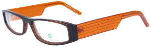 Schmale Brille CC 2074-640 in Braun - Orange aus...