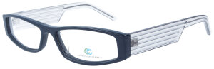 Schmale Brille CC 2074-520 in Schwarz - Grau aus Kunststoff optional mit individueller Stärke