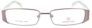 Damenbrille CC 1247-600 in Braun / Bronze aus Metall-Kunststoff optional mit individueller Stärke