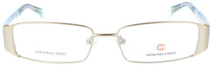Damenbrille CC 1247-100 in Gold aus Metall-Kunststoff...