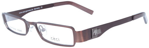 Klassische Unisex Metall - Brillenfassung Céci Cé 5246-620  in Braun