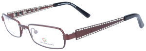 Ausgefallene Damen - Brillenfassung Collection Creativ CC 1257 - 660 in Braun