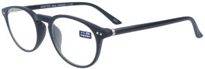Brille aus Kunststoff DOKTOR mit Federscharnier inkl. hochwertigem Stecketui in Schwarz