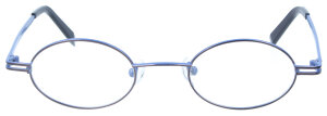 Stylische Retro Brille POTTER SCHWARZ-BLAU" aus Metall mit individueller Stärke