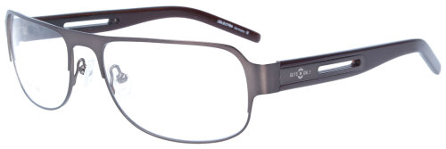 Guys Only 3160-560 Brille in Grau - Braun aus Metall-Kunststoff optional mit individueller Stärke