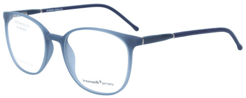 BW 60 - 803302 02 Vollrand Brillenfassung aus Kunststoff in Grau mit Federscharnier