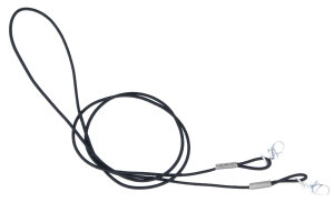 Praktische, flexible Brillenkordel in Schwarz mit...
