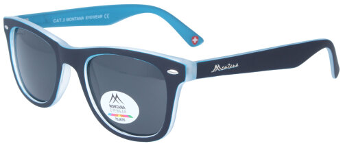 Schwarz-Blaue Montana Eyewear MP41C - Polarisierende Sonnenbrille aus Kunststoff
