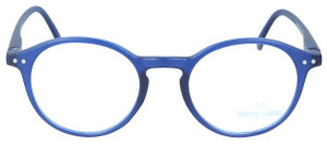 Moderne Kunststoff - Lesebrille MR65 in Blau von "Montana" mit Federscharnier + 1,00 dpt