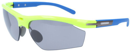 Attraktive Performer Sportbrille Sonnenbrille polarisierend grau-sharp yellow/sky blue