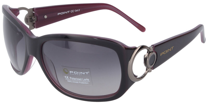 Attraktive Sonnenbrille POINT 2828 C2 in Violett mit großen 
