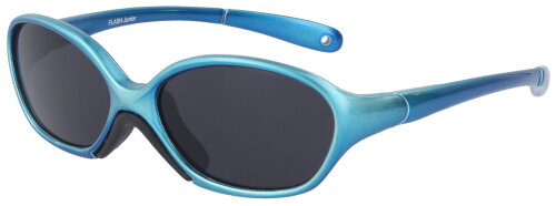 Sportliche Kinder - Sonnenbrille FLASH JUNIOR in einem glänzenden Blau