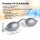 Solariumbrille / UV-Schutzbrille in Silber inkl. Band aus Silikon