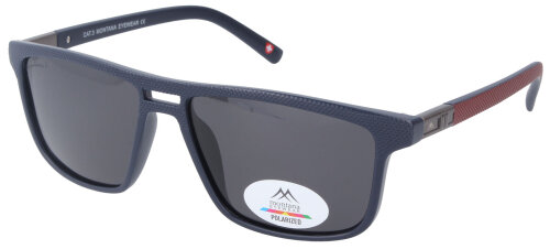 Dunkelblaue Montana Eyewear MP3A polarisierende Sonnenbrille mit stylischem Doppelsteg