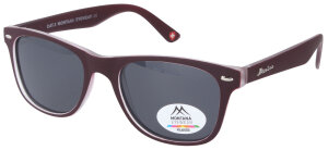 Montana Eyewear Sonnenbrille MP10E in Bordeaux-Grau mit...