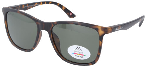 Havanna-Braune Montana Eyewear Kunststoff-Sonnenbrille MP6A mit Federscharnier - polarisierend