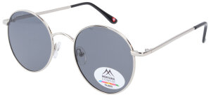 Silberne Montana Eyewear Panto-Sonnenbrille MP85A aus...