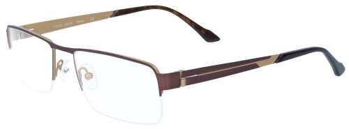Elegante Nylor-Einstärkenbrille "ROBERT" aus robustem Metall mit Federscharnier und individueller Stärke