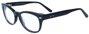 Brillenfassung AGNES in Schwarz aus stabilem Kunststoff mit Federscharnier