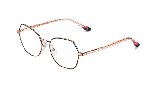 Etnia Barcelona COURTNEY Schwarz-Roségold Metall mit Federscharnier