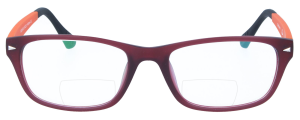 Bifokalbrille CHANTALLE in Voilett-Orange aus Kunststoff...