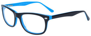 Brillenfassung HANNES aus Kunsststoff in Schwarz-Blau mit...