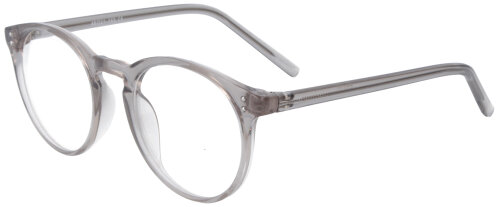 Schicke Panto - Einstärkenbrille VICKY in Grau - Transparent aus leichtem, stabilem Kunststoff mit individueller Stärke