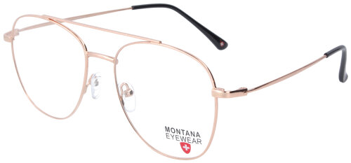 MONTANA MM594 Schlichte Brillenfassung aus Metall in Roségold